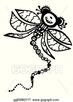 Vector Art - Stylized dragonfly. Clipart Drawing gg83960777 ...