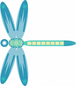 Clipart - Abstract Dragonfly