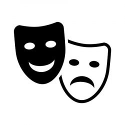 Surprising Black And White Drama Masks Nobby Design 10 372 ...