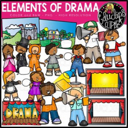 Elements of Drama Clip Art Set {Educlips Clipart}