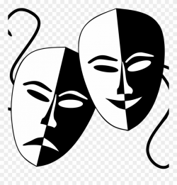 Comedy Tragedy Masks Png - Drama Mask Clipart (#3357134 ...