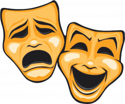 Mask Theatre Tragedy Comedy - Dinner Theatre Cliparts png ...