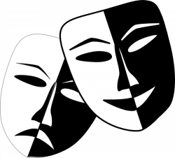 Theatre Drama Mask Play Clip art - Theatre Masks png ...