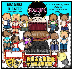 Readers Theater Clip Art Bundle (Color and B&W)