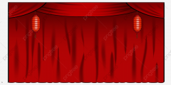 Red Satin Drama Table Curtain Red Curtain, Illustration, Red ...