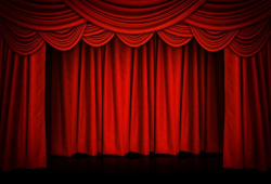 Red Curtain Stage Backdrop for Events Dance or Theater ...