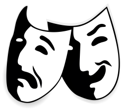 File:Comedy and tragedy masks without background.svg - Wikimedia Commons