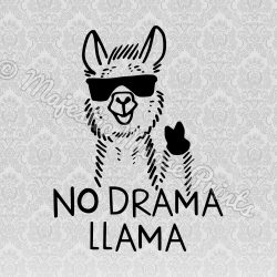 Majestic Moose Prints - No Drama Llama SVG / Clipart / Cut File