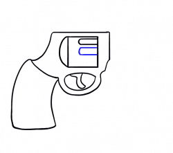 How to Draw a Cartoon Revolver in a Few Easy Steps | Easy Drawing Guides