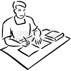 Student Drawing Clipart | Free download best Student Drawing ...