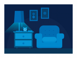 Living Room Night Time Scene – Free Adobe Illustrator Tutorial
