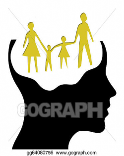 Stock Illustration - A concept for dream family, where ...
