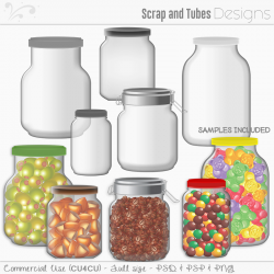 Glass Jars Templates (FS/CU4CU) [ZaZa_Glass Jars Templates] : Scrap ...