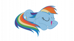 121410 - animated, rainbow dash, safe, simple background, sleeping ...