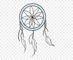 How To Draw Dream Catcher - Simple Dream Catcher Drawing ...