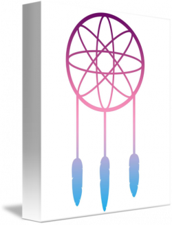 Dream Catcher Purple Pink Blue by Valerie Waters