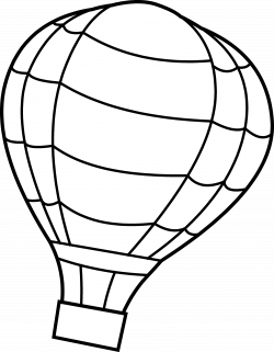 hot_air_balloon_outline_2.png 3.583×4.606 píxeles | Up, up and away ...