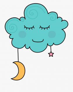 Dreaming Clipart Cloud Cartoon - Sleeping Cloud Clipart ...