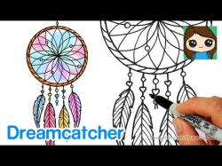 How to Draw a Dream Catcher Easy - YouTube