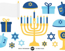 Hanukkah clipart | Etsy