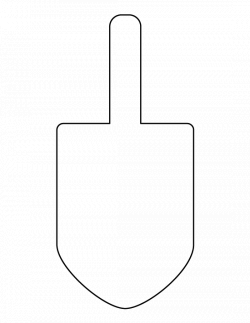 Dreidel pattern. Use the printable outline for crafts, creating ...