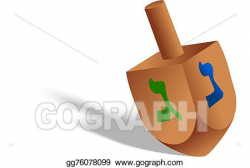 Clip Art - Hanukkah dreidel. Stock Illustration gg76078099 ...