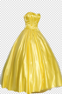 Dress Prom Formal wear Ball gown, Yellow evening dress ...