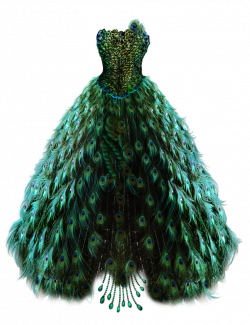 Emerald Peacock Dress by BrookeGillette on DeviantArt