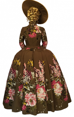 Claire Fraser's Brown Flower Dress Png by DLR-Designs on DeviantArt