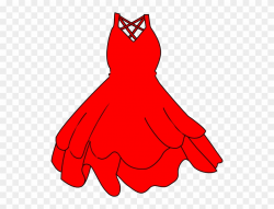 Red Dress Svg Clip Arts 552 X 595 Px - Png Download (#387614 ...