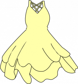 Pale Yellow Dress Clip Art at Clker.com - vector clip art online ...