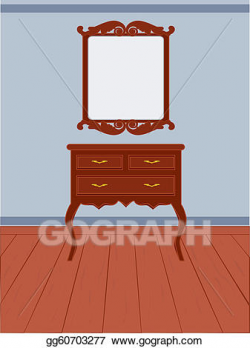 Vector Stock - Antique dresser. Clipart Illustration ...