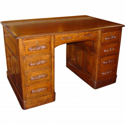This is a very nice quartered quarter sawn oak executive desk. Very ...