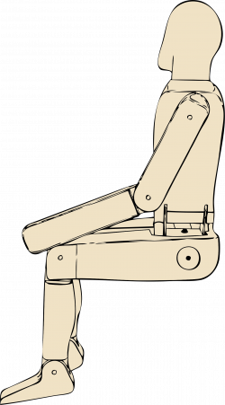 Clipart - mannequin side view