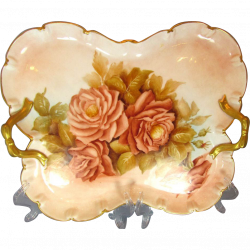 This is a beautiful butterfly fly shape dresser tray with hand ...