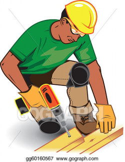 Vector Art - Construction worker. Clipart Drawing gg60160567 ...