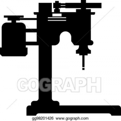 Vector Illustration - Drilling machine. EPS Clipart ...