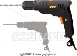 Vector Art - Power drill. Clipart Drawing gg65904011 - GoGraph