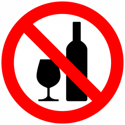 Clipart - Don't drink alcohol - No tomar alcohol