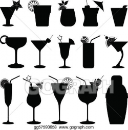 Vector Art - Cocktail drink fruit juice. Clipart Drawing ...
