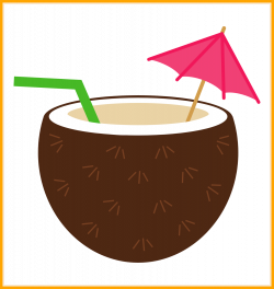 Incredible Coconut Drawing Ing Image For Clip Art Popular And Black ...
