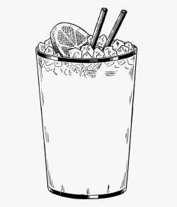 Lemonade Clipart Cold Thing - Drink Png Black And White ...