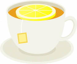 Cup of Tea With Lemon Slice - Free Clip Art