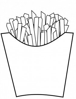 32++ Cool French Fries Clipart Black And