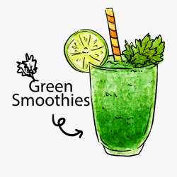 Drink Clipart Green Juice - Transparent Background Smoothie ...