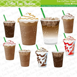 Coffee Clip Art, Coffee Clipart / Ice Coffee /Personal ...