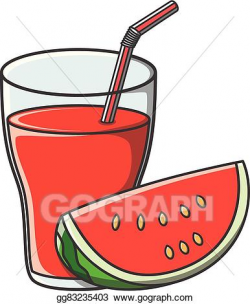 Vector Art - Watermelon juice doodle . EPS clipart ...