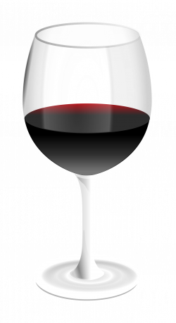 Clipart - red wine glass