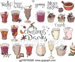 Vector Clipart - Set of different christmas and winter ...