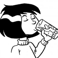 Drinking clipart black and white » Clipart Station